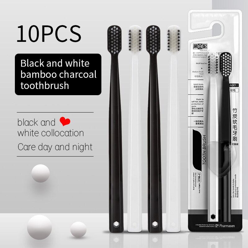 10-فرشاة فحم الخيزران فرشاة أس - مراجعة Bamboo Toothbrush وسعره