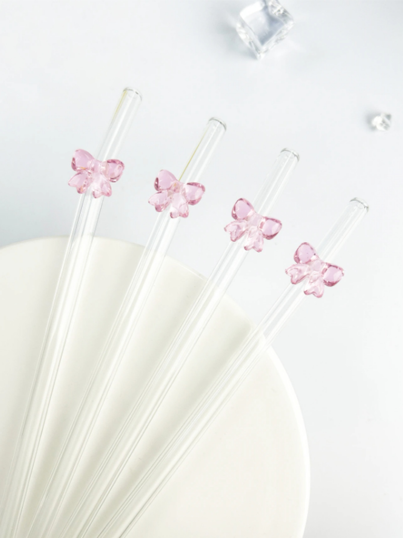 1/6 قطعة قش زجاجي على شكل فيون - مراجعة Reusable Straw وسعره
