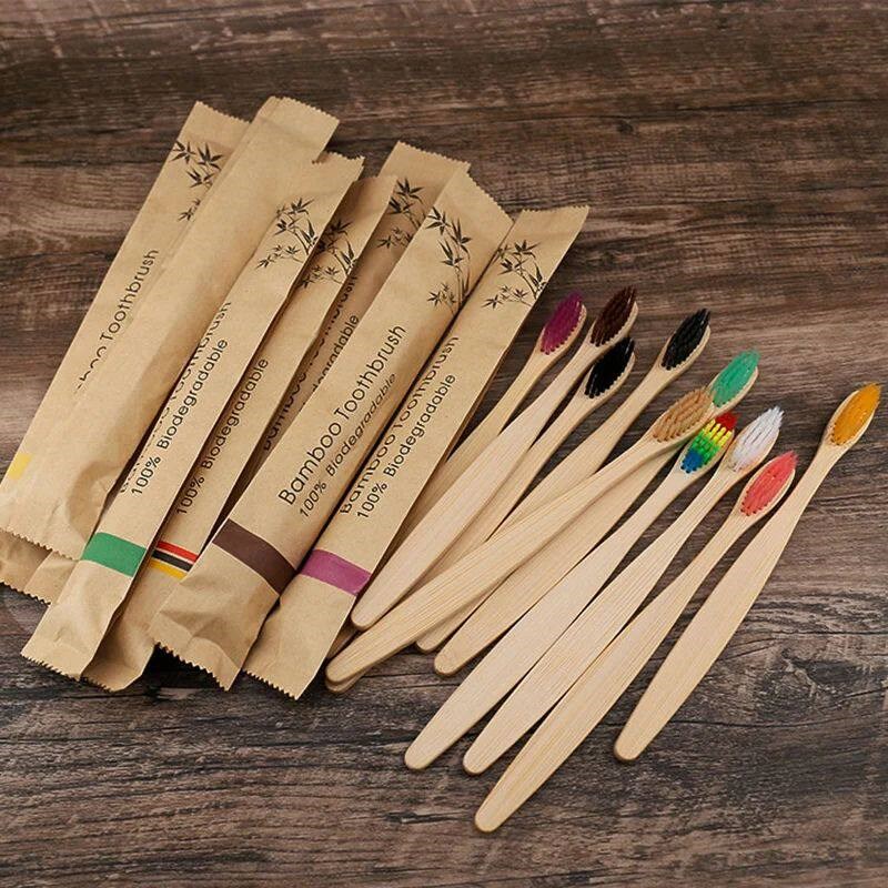 فرشاة أسنان من الخيزران بألوان - مراجعة Bamboo Toothbrush وسعره
