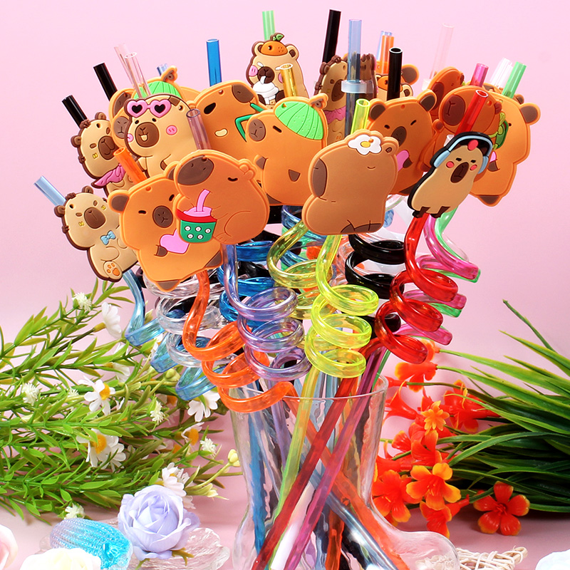 12 قطعة من شفاطات كابيبارا الك - مراجعة Reusable Straw وسعره