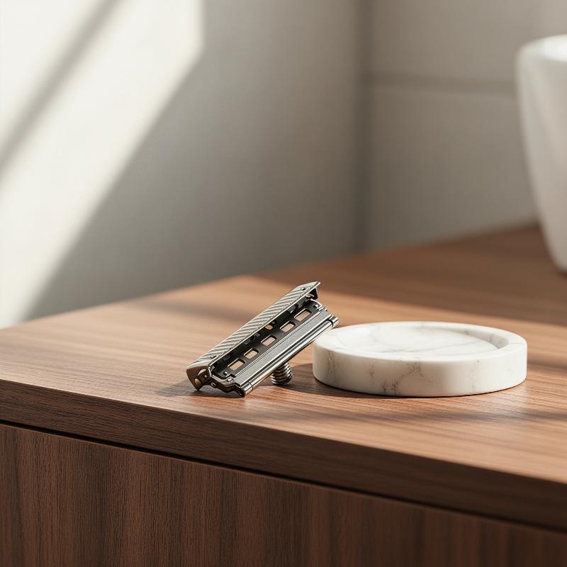 ماكينة حلاقة يدوية أحادية الشف - مراجعة Safety Razor Handle وسعره